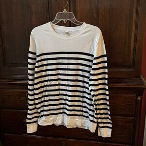 J. Crew Classic White Crewneck Sweater